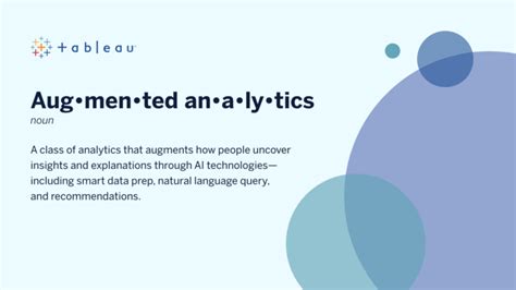 unilytics tableau|Tableau Augmented Analytics.